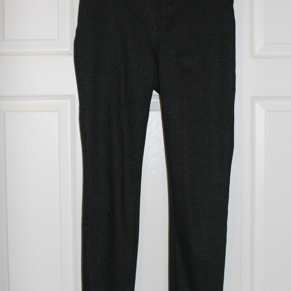 DKNY Heather Grey Leggings with faux leather - Picture 7 of 7